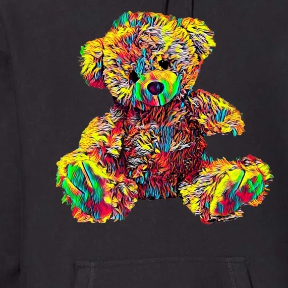 Rainbow Toy Stuffed Bear Premium Hoodie