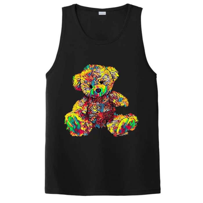 Rainbow Toy Stuffed Bear Performance Tank