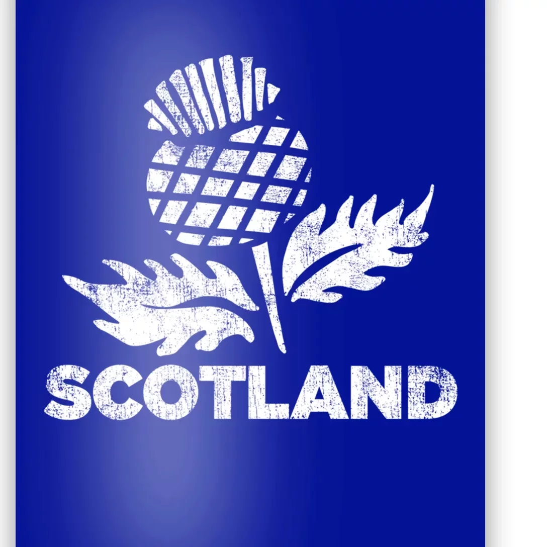 Retro Thistle Scottish Rugby Scotland Rugby Football Top Gift Poster