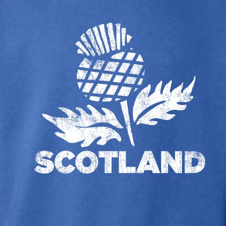 Retro Thistle Scottish Rugby Scotland Rugby Football Top Gift Toddler Hoodie