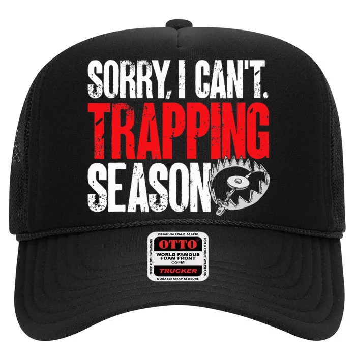 retro  Trapper sorry, i can't trapping season High Crown Mesh Trucker Hat