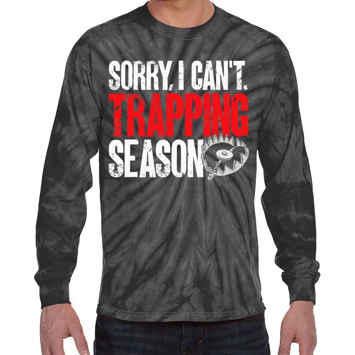 retro  Trapper sorry, i can't trapping season Tie-Dye Long Sleeve Shirt