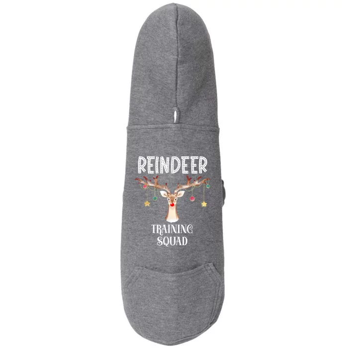 Reindeer Training Squad Funny Christmas Matching Family Gift Doggie 3-End Fleece Hoodie