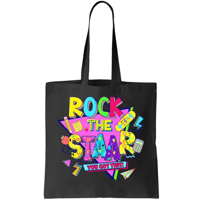 Rock The Staar Test Testing Day Tote Bag