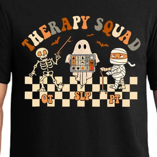 Retro Therapy Squad Slp Ot Pt Team Halloween Speech Physical Pajama Set