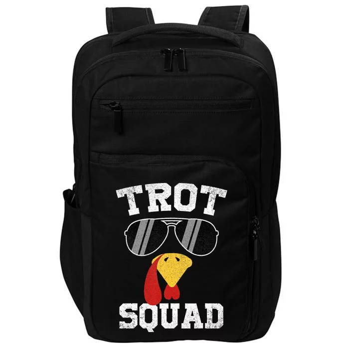 Running Turkey Sunglasses Trot Squad Thanksgiving Impact Tech Backpack