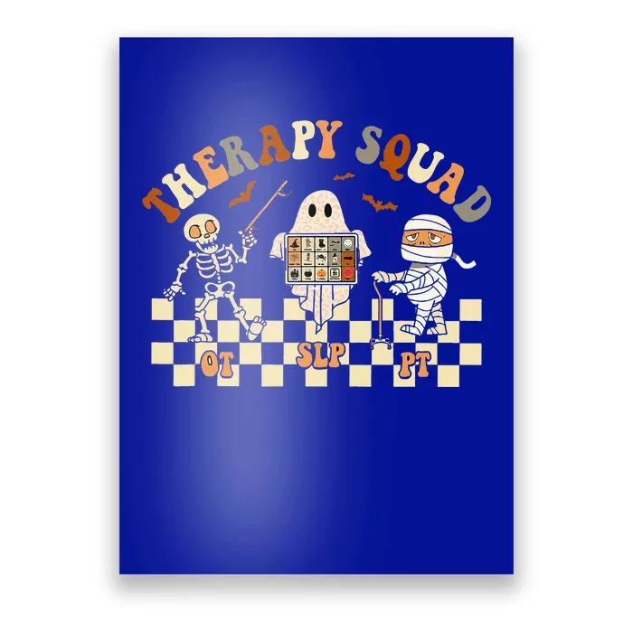 Retro Therapy Squad SLP OT PT Team Halloween Speech Physical Poster