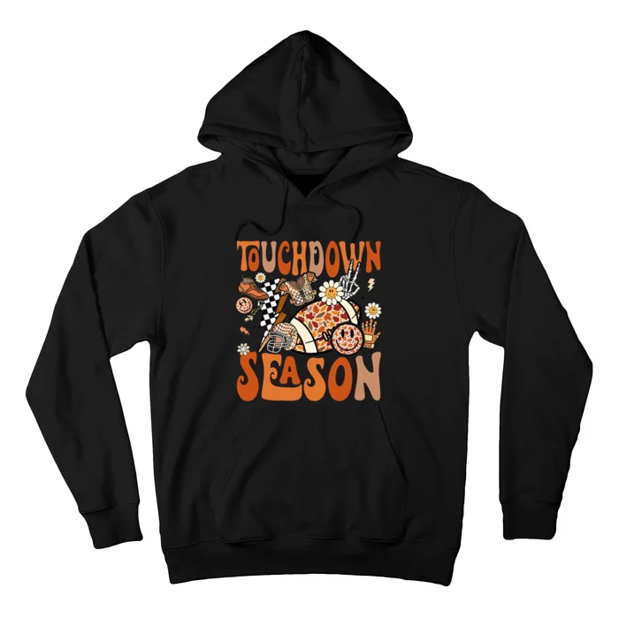 Retro Touchdown Season Football Lightning Bolt Game Day Hoodie