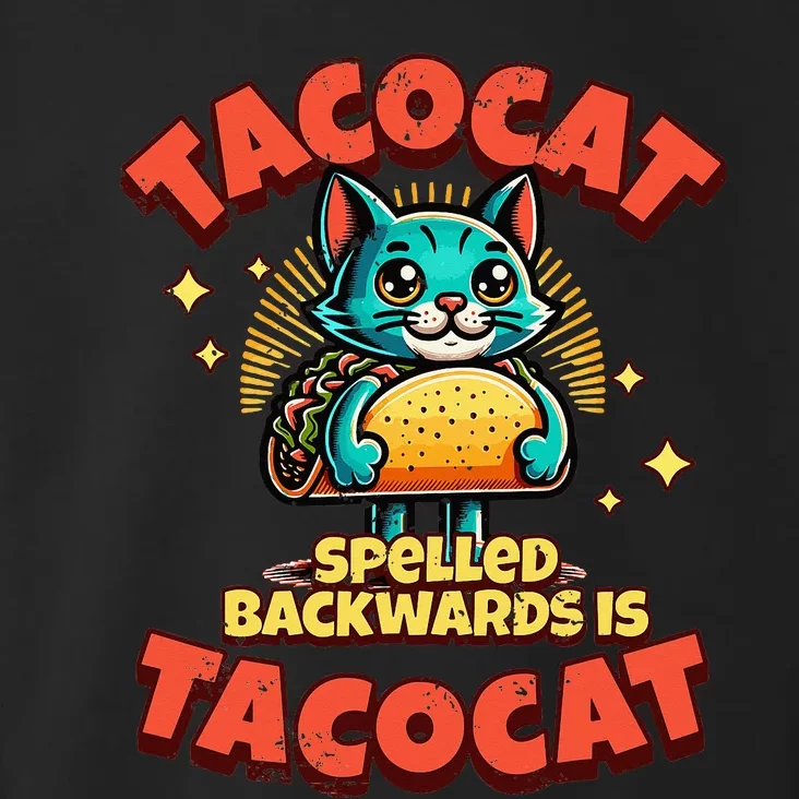 Retro Tacocat Spelled Backwards Is Taco Cat Toddler Hoodie