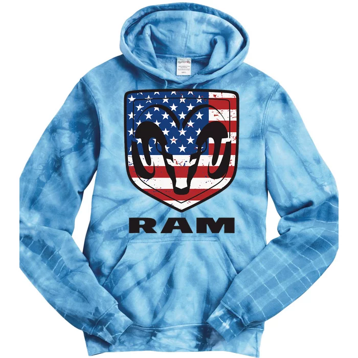 R.A.M Trucks Shield Flag Tie Dye Hoodie