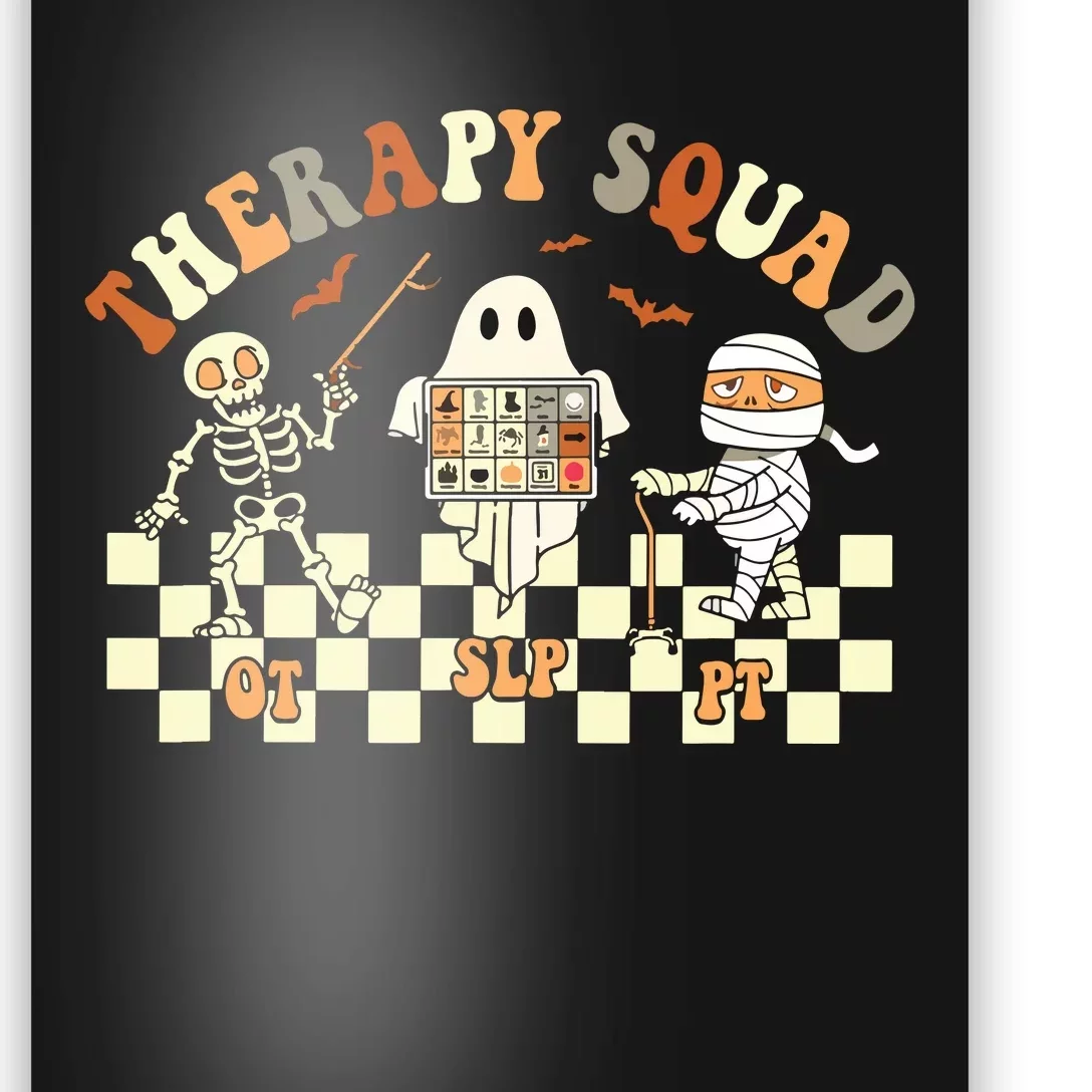 Retro Therapy Squad SLP OT PT Team Halloween Speech Physical Poster