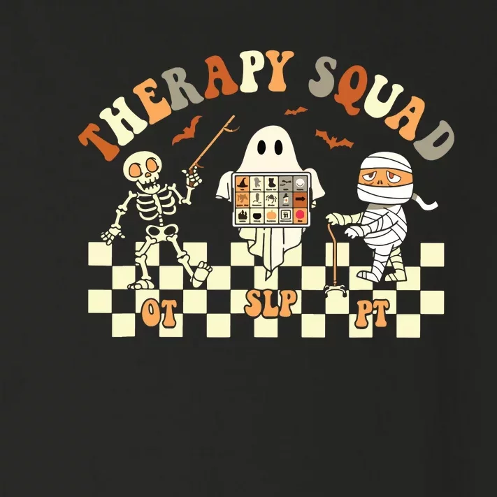 Retro Therapy Squad SLP OT PT Team Halloween Speech Physical Toddler Long Sleeve Shirt