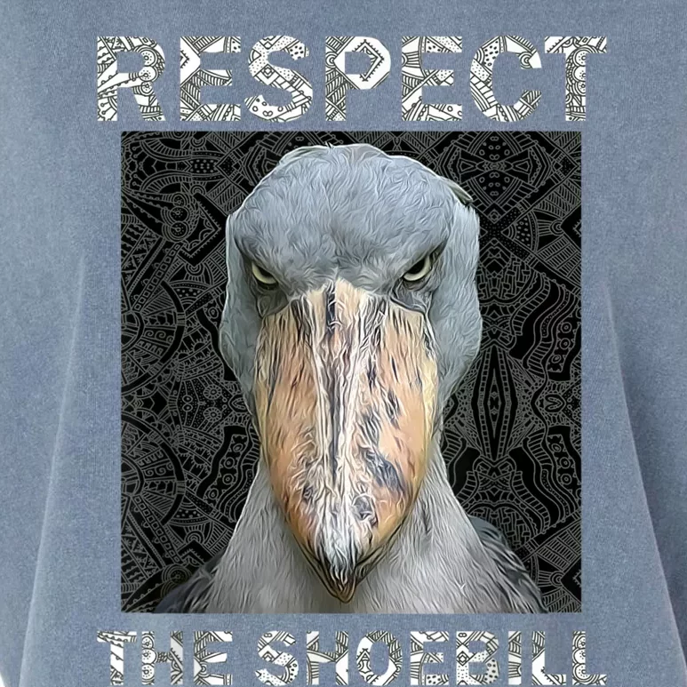 Respect The Shoebill African Bird Aztec Mayan Bird Lover Garment-Dyed Women's Muscle Tee