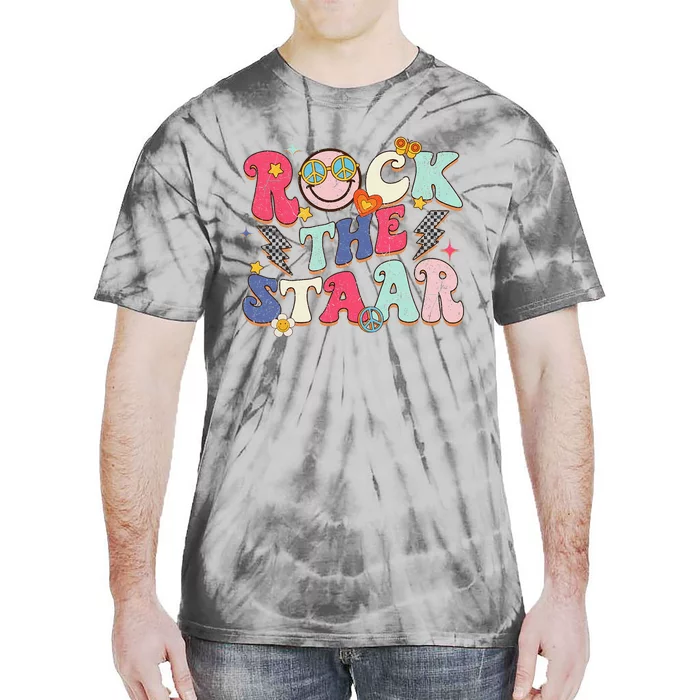 Rock The Staar Testing Day Motivational Teacher Student Tie-Dye T-Shirt