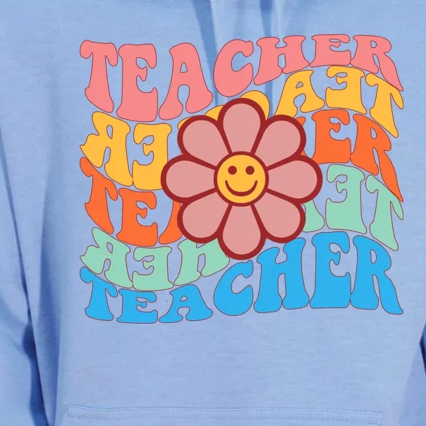 Retro Teacher Sunflower Unisex Surf Hoodie