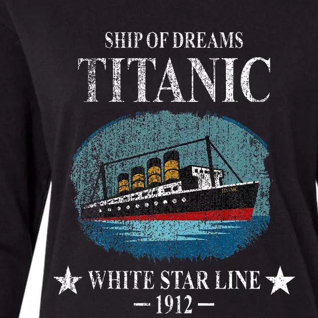 Rms Titanic Ship Sailing Boat Ship 1912 Womens Cotton Relaxed Long Sleeve T-Shirt