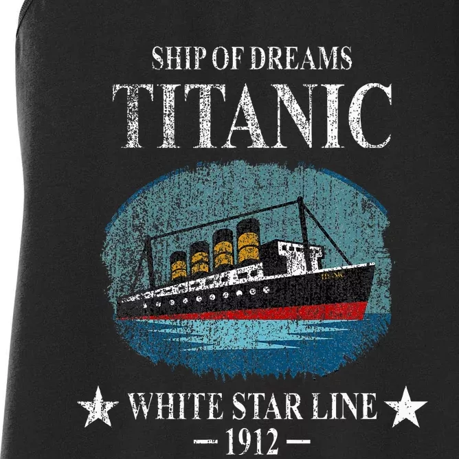 Rms Titanic Ship Sailing Boat Ship 1912 Women's Racerback Tank