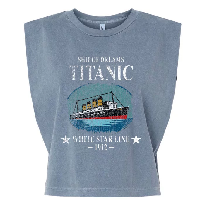 Rms Titanic Ship Sailing Boat Ship 1912 Garment-Dyed Women's Muscle Tee