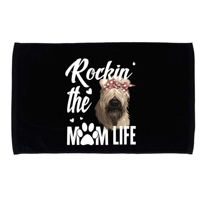 Rockin The Soft Coated Wheaten Terrier Mom Life Dog Lover Gift Microfiber Hand Towel