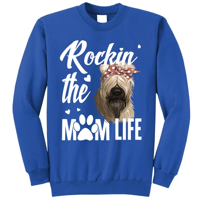 Rockin The Soft Coated Wheaten Terrier Mom Life Dog Lover Gift Tall Sweatshirt