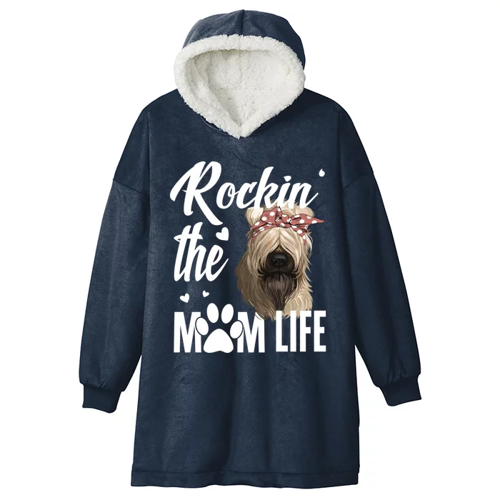 Rockin The Soft Coated Wheaten Terrier Mom Life Dog Lover Gift Hooded Wearable Blanket