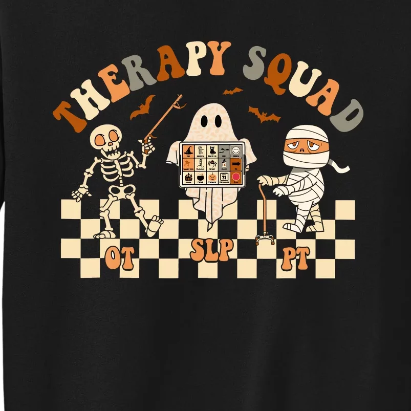 Retro Therapy Squad SLP OT PT Team Halloween Speech Physical Sweatshirt