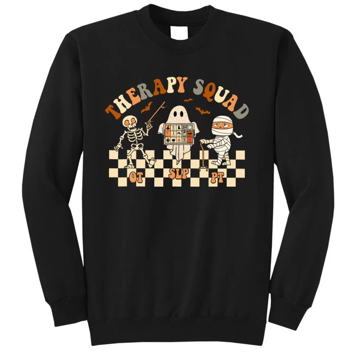 Retro Therapy Squad SLP OT PT Team Halloween Speech Physical Sweatshirt