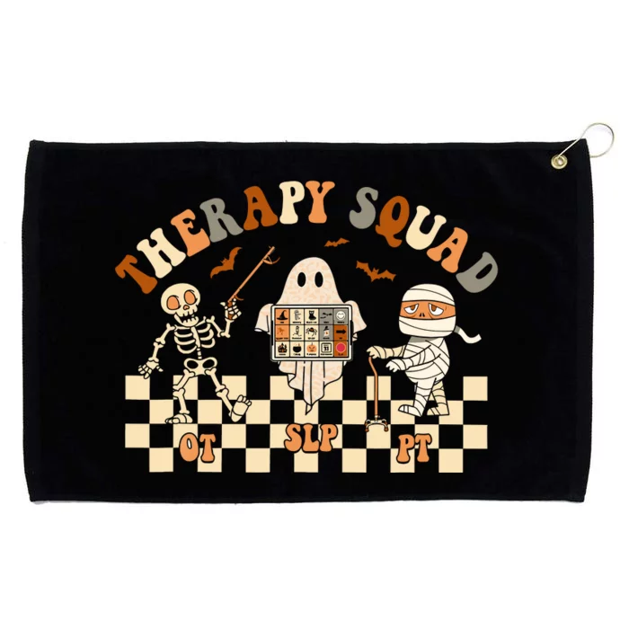 Retro Therapy Squad SLP OT PT Team Halloween Speech Physical Grommeted Golf Towel