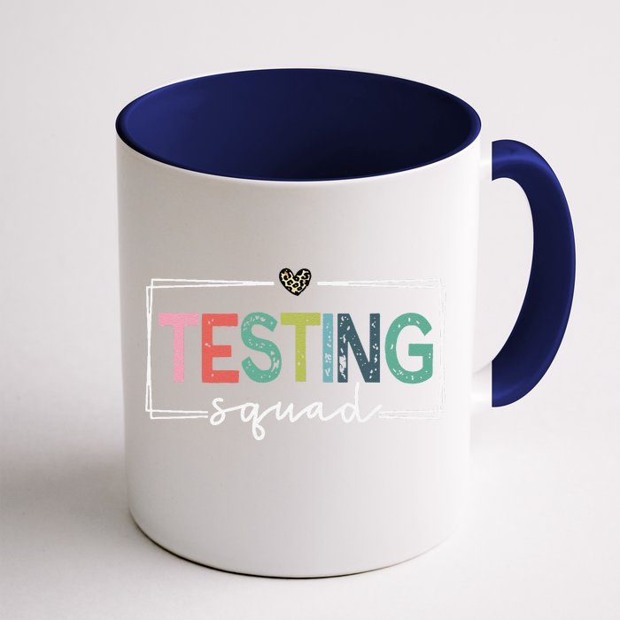 Retro Testing Squad Teacher Test Day Front & Back Coffee Mug