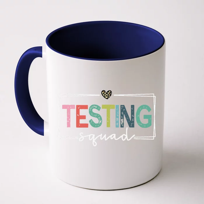 Retro Testing Squad Teacher Test Day Front & Back Coffee Mug