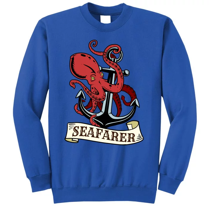 Retro Tattoo Sailing Gift Design Sailor Seafarer Sailboat Cute Gift Sweatshirt