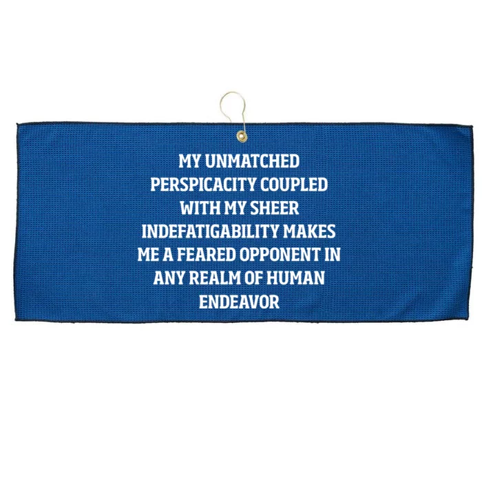 Resist The Slave Mind My Unmatched Perspicacity Coupled Large Microfiber Waffle Golf Towel