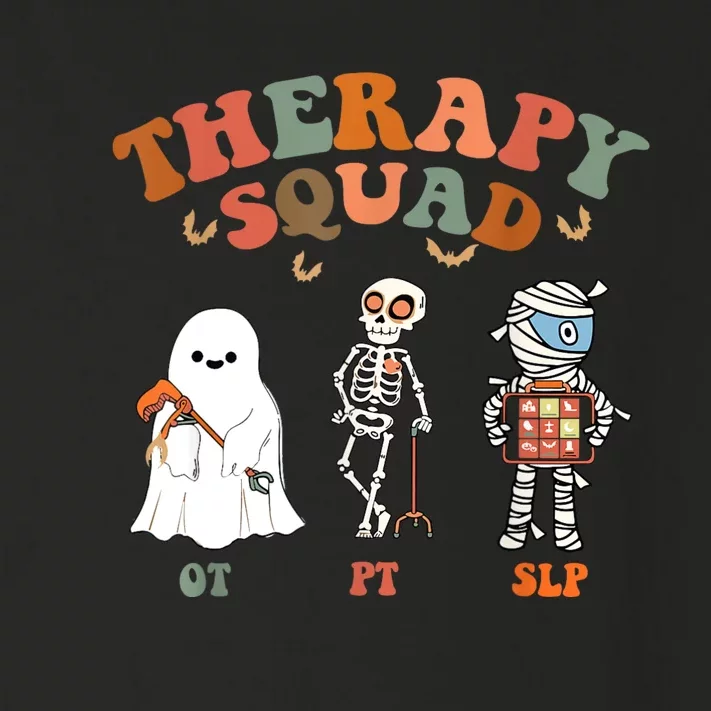 Retro Therapy Squad Slp Ot Pt Team Halloween Funny Physical Toddler Long Sleeve Shirt