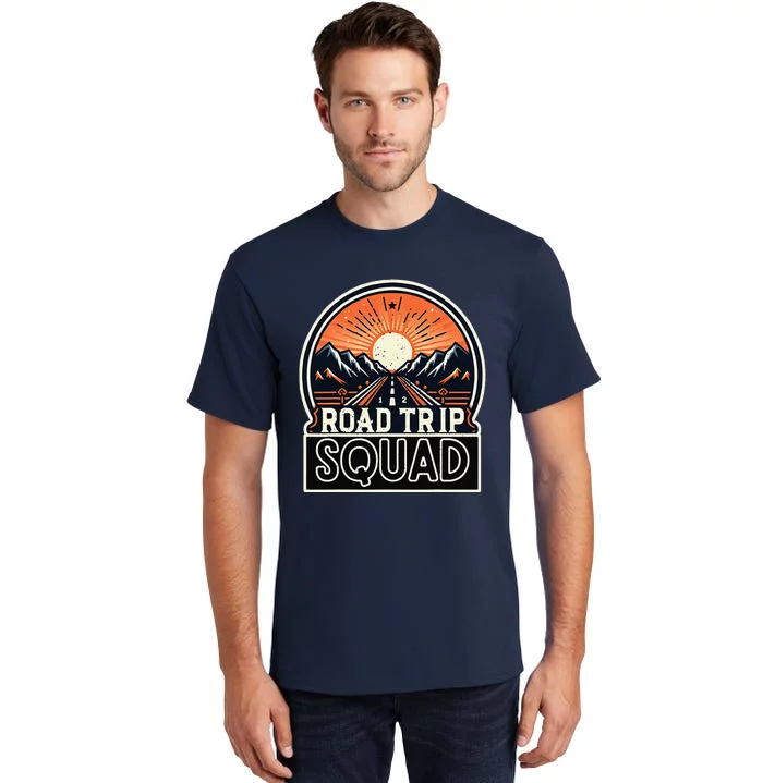 Road Trip Squad Matching Family Driving Vacation Tall T-Shirt