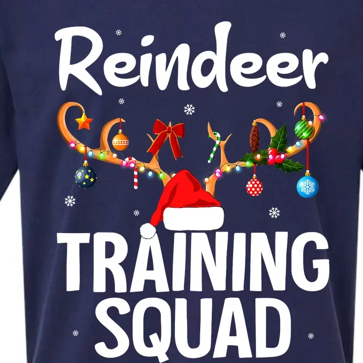 Reindeer Training Squad Team Christmas Running Xmas Gift Sueded Cloud Jersey T-Shirt