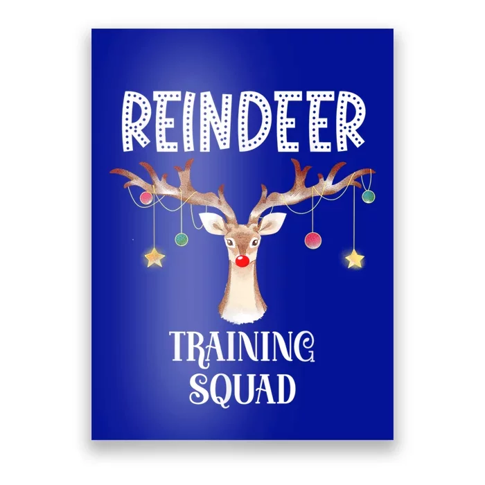 Reindeer Training Squad Funny Christmas Matching Family Gift Poster