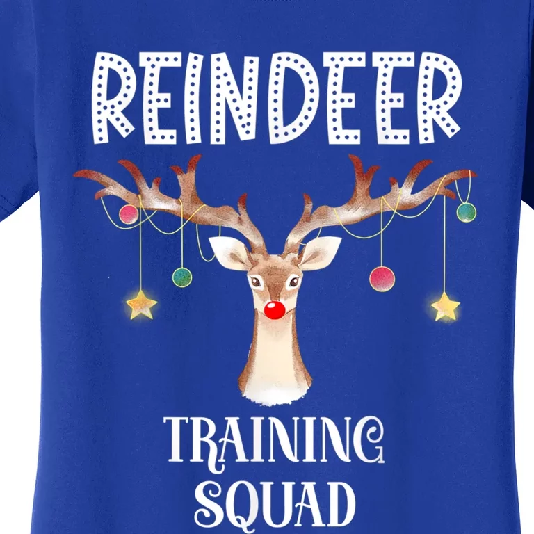 Reindeer Training Squad Funny Christmas Matching Family Gift Women's T-Shirt