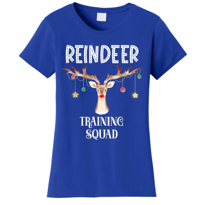 Reindeer Training Squad Funny Christmas Matching Family Gift Women's T-Shirt