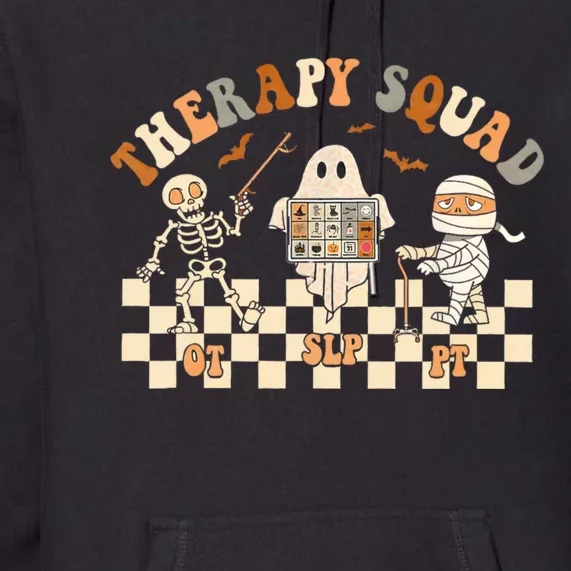 Retro Therapy Squad Slp Ot Pt Team Halloween Speech Physical Premium Hoodie