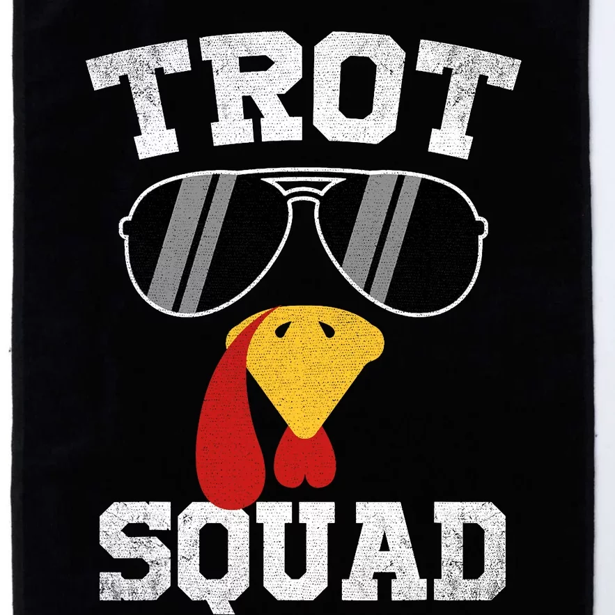 Running Turkey Sunglasses Trot Squad Thanksgiving Platinum Collection Golf Towel