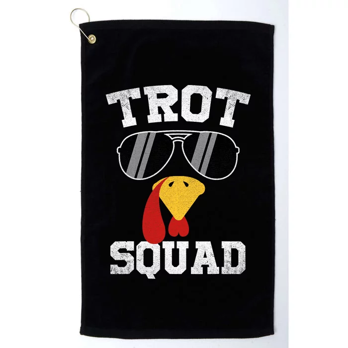 Running Turkey Sunglasses Trot Squad Thanksgiving Platinum Collection Golf Towel