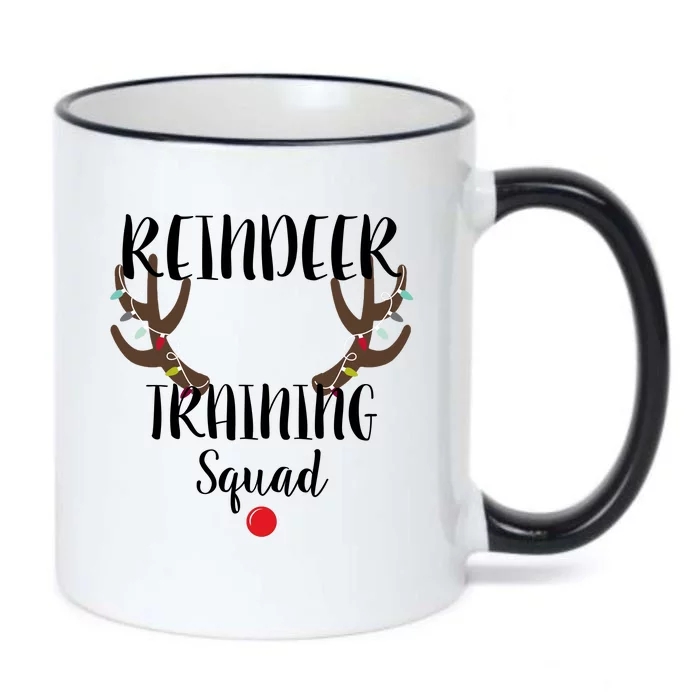 Reindeer Training Squad Black Color Changing Mug