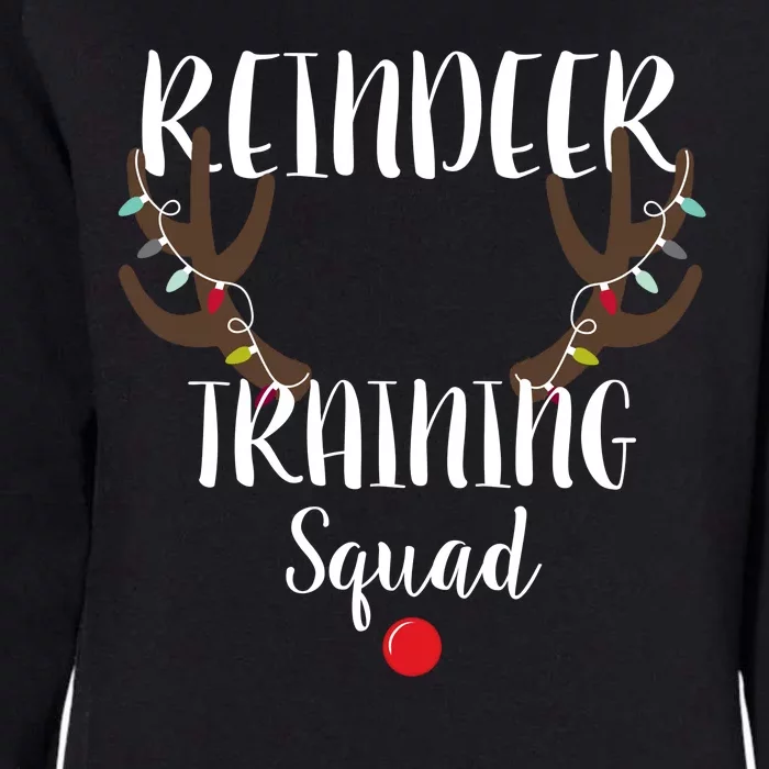 Reindeer Training Squad Womens California Wash Sweatshirt