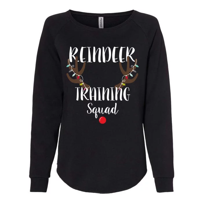 Reindeer Training Squad Womens California Wash Sweatshirt