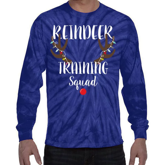 Reindeer Training Squad Tie-Dye Long Sleeve Shirt