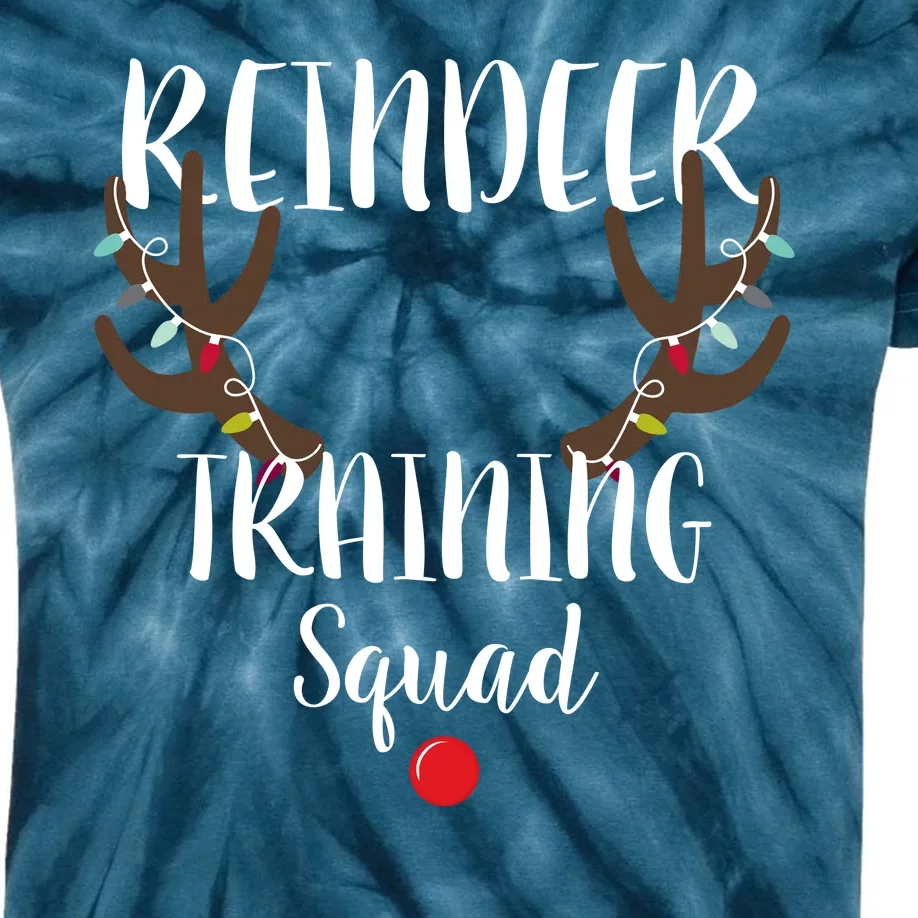 Reindeer Training Squad Kids Tie-Dye T-Shirt