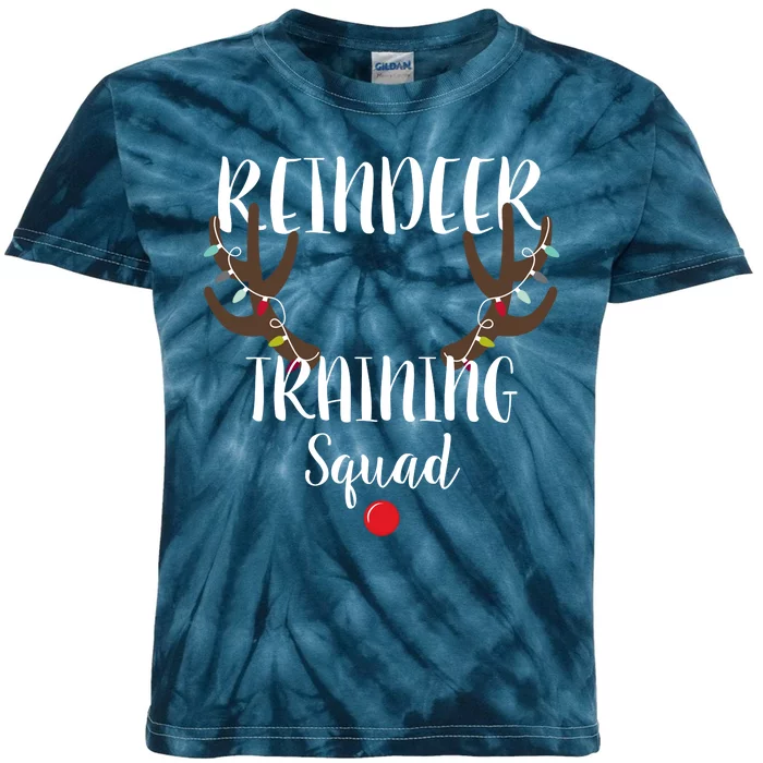 Reindeer Training Squad Kids Tie-Dye T-Shirt