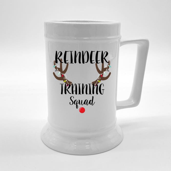 Reindeer Training Squad Front & Back Beer Stein