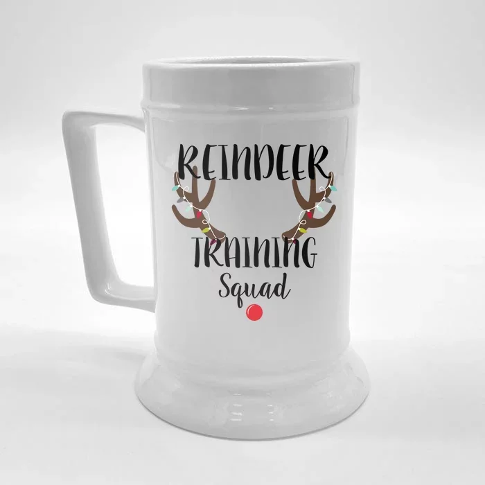 Reindeer Training Squad Front & Back Beer Stein