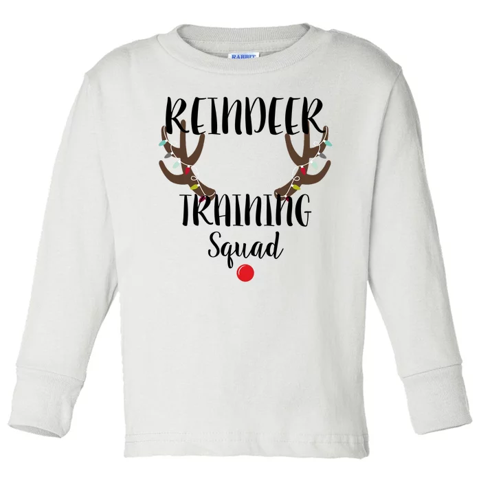 Reindeer Training Squad Toddler Long Sleeve Shirt